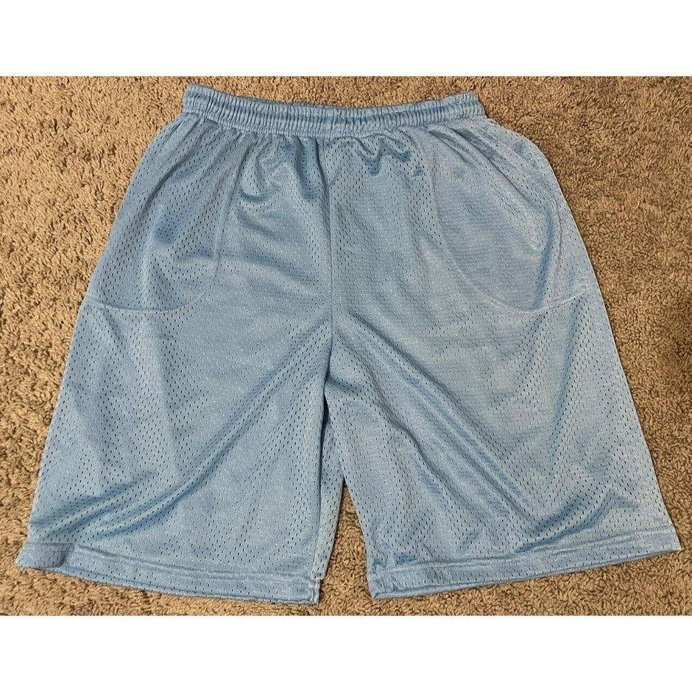 Vtg 90s Mesh Basketball Short Carolina Tar Heels Blue Size XL USA